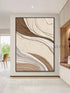 Brown and Cream Textured Wall Art - Hand Painting