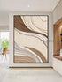 Brown and Cream Textured Wall Art - Hand Painting