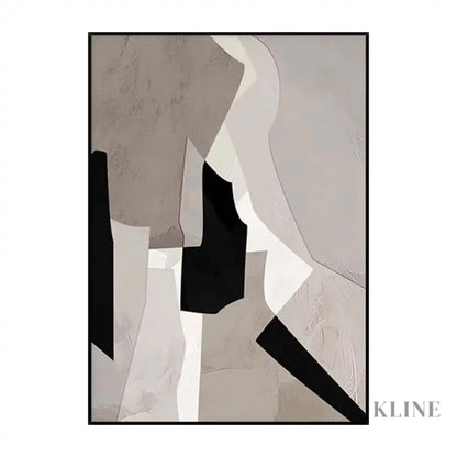 Brown Beige White Textured Wall Art - Hand Painting
