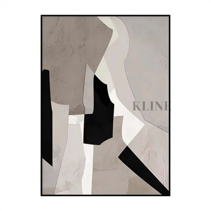 Brown Beige White Textured Wall Art - Hand Painting