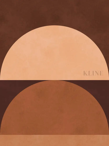 Brown Geometry 4 - Hand Painting