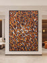 Brown Orange Messed Up Texture - Hand Painting