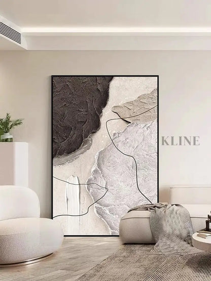 Brownish Clouds - Hand Painting