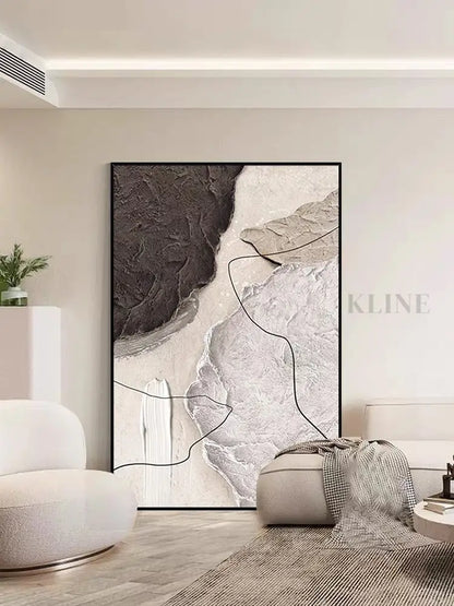 Brownish Clouds - Hand Painting