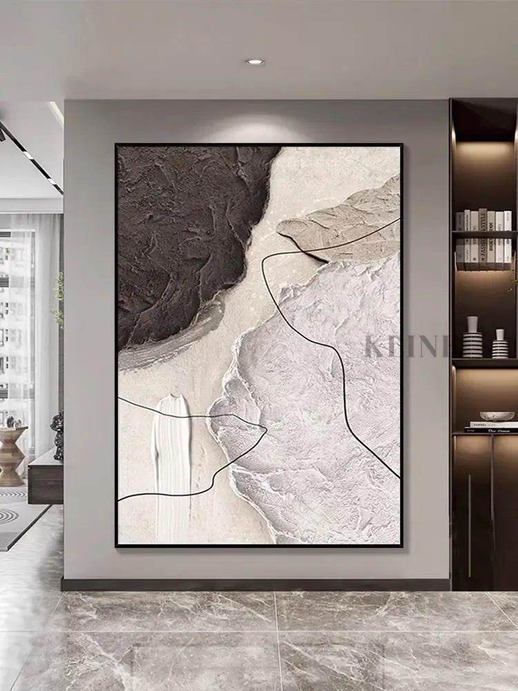 Brownish Clouds - Hand Painting