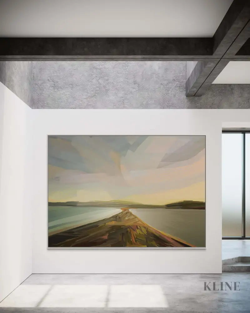 Brunny Island Neck - Hand Painting Pinturas del atardecer