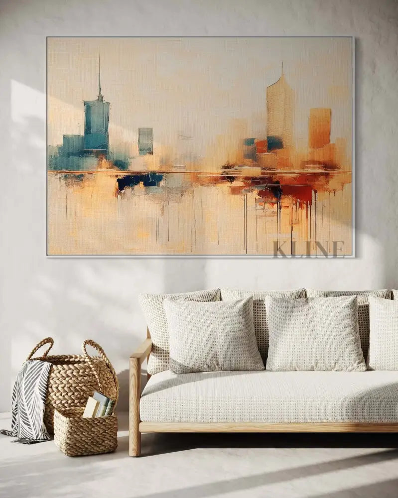 Buildings at Dusk 5 - Hand Painting Black Friday Sale