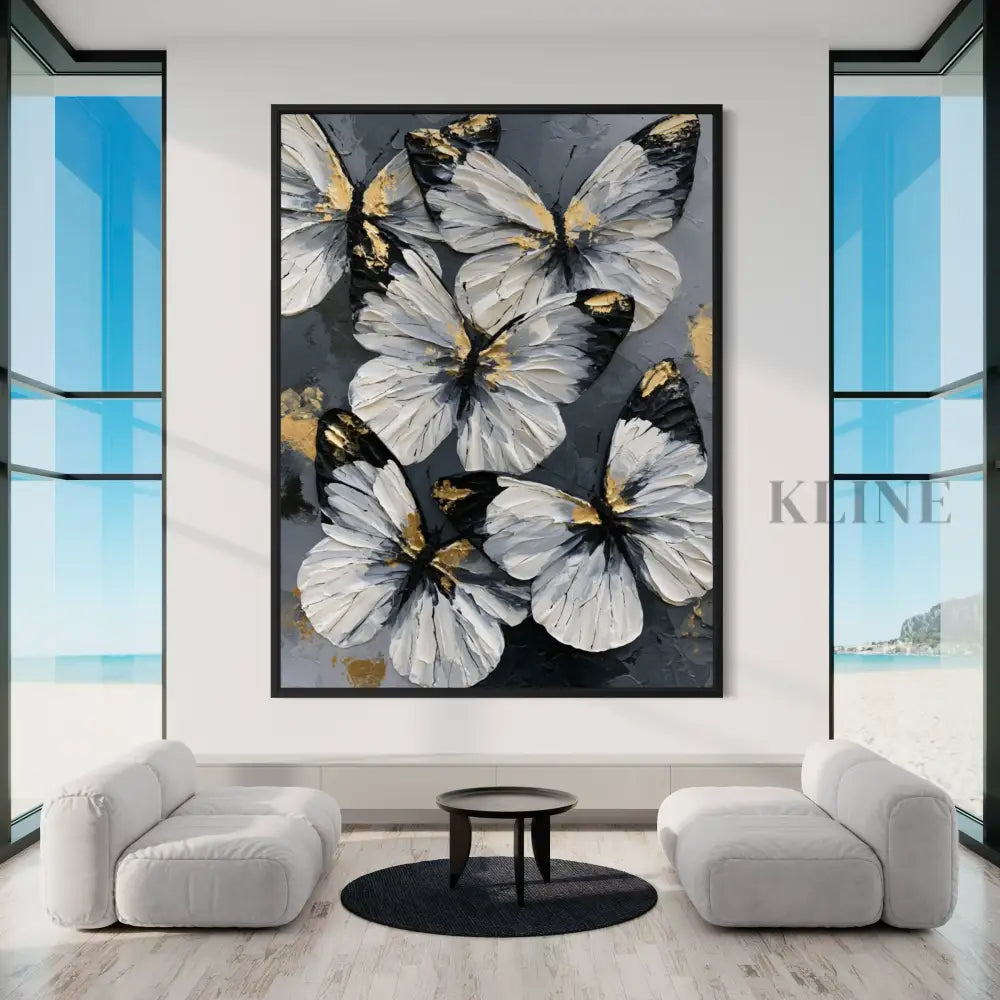 Butterflies in Moonlight - Hand Painting القادمون الجدد