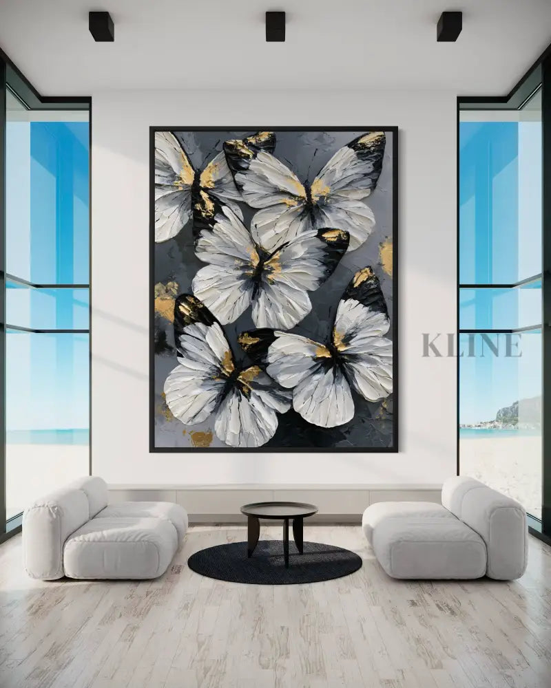 Butterflies in Moonlight - Hand Painting القادمون الجدد
