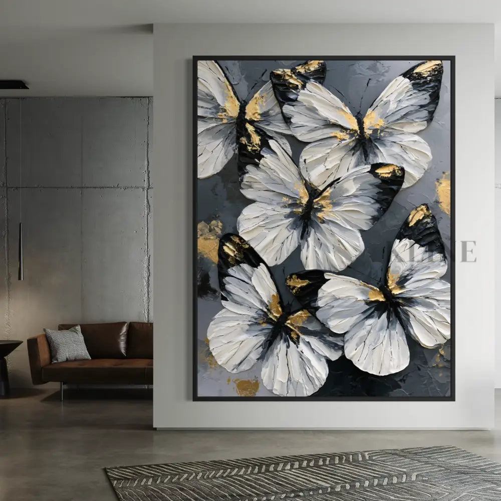 Butterflies in Moonlight - Hand Painting