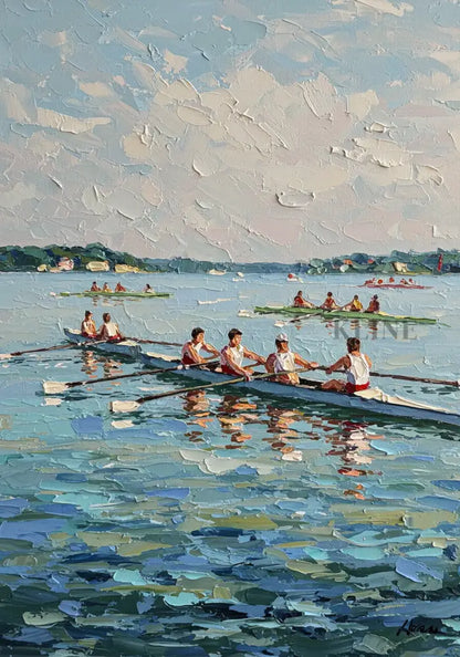 Cadence Over Water - Hand Painting