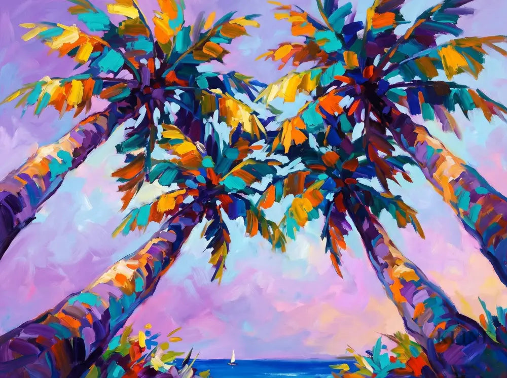 Candy Sky Coast - Hand Painting 