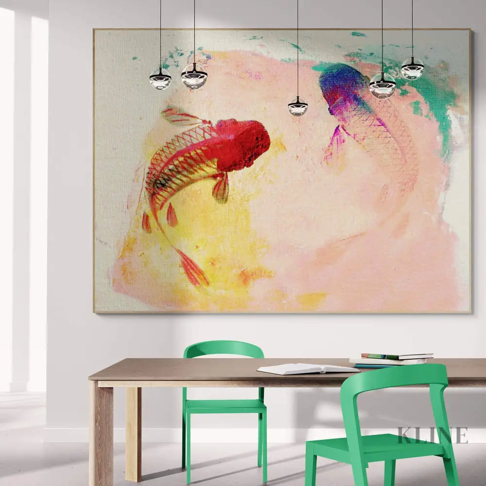 Canvas Koi - Hand Painting