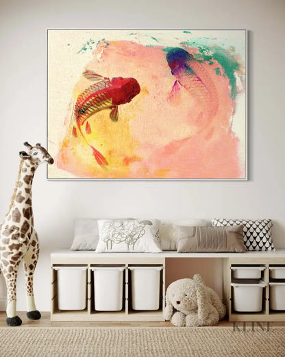 Canvas Koi - Hand Painting