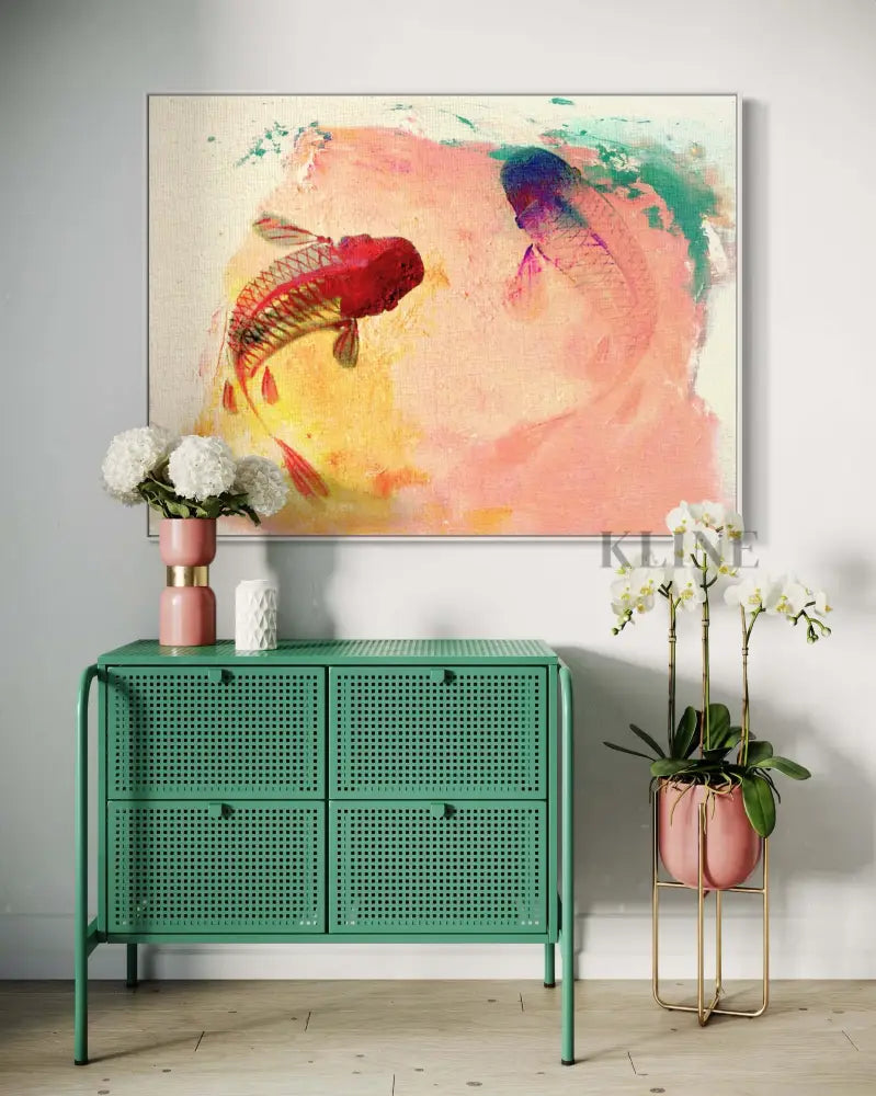 Canvas Koi - Hand Painting