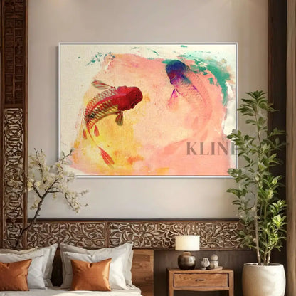 Canvas Koi - Hand Painting