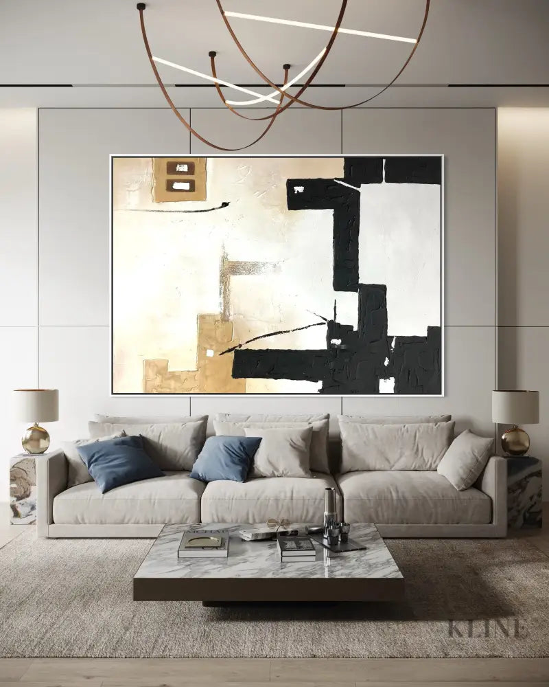 Canvas of Contrast - Hand Painting
