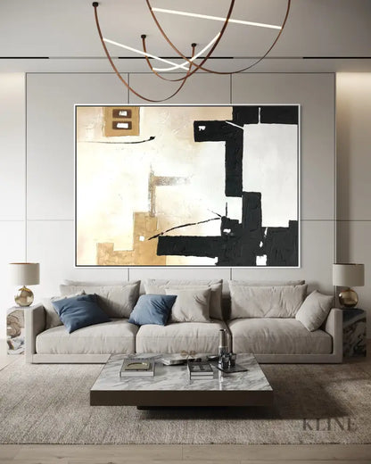 Canvas of Contrast - Hand Painting