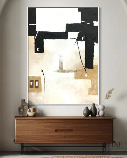 Canvas of Contrast - Hand Painting