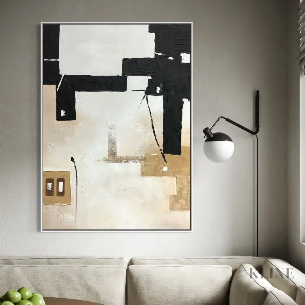 Canvas of Contrast - Hand Painting 