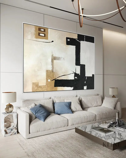 Canvas of Contrast - Hand Painting