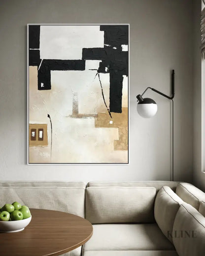 Canvas of Contrast - Hand Painting