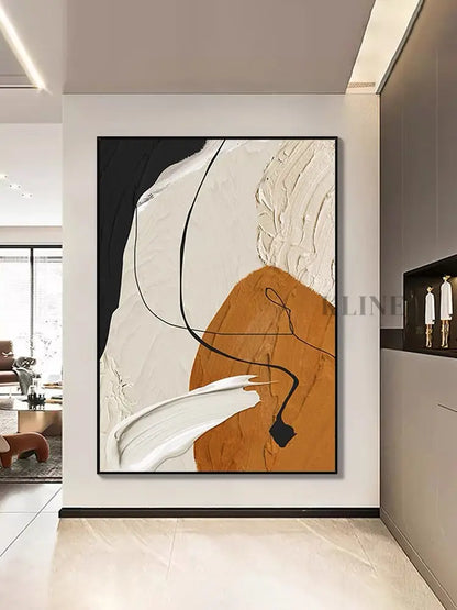 Caramel and Orange - Hand Painting