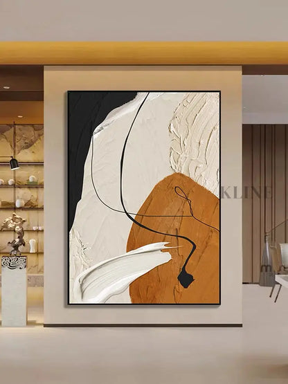 Caramel and Orange - Hand Painting