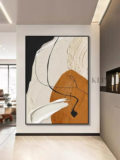 Caramel and Orange - Hand Painting