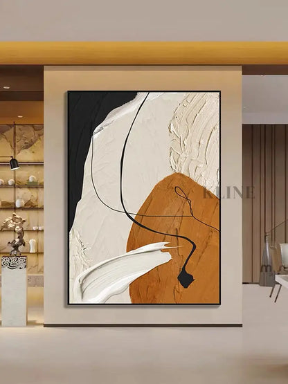 Caramel and Orange - Hand Painting