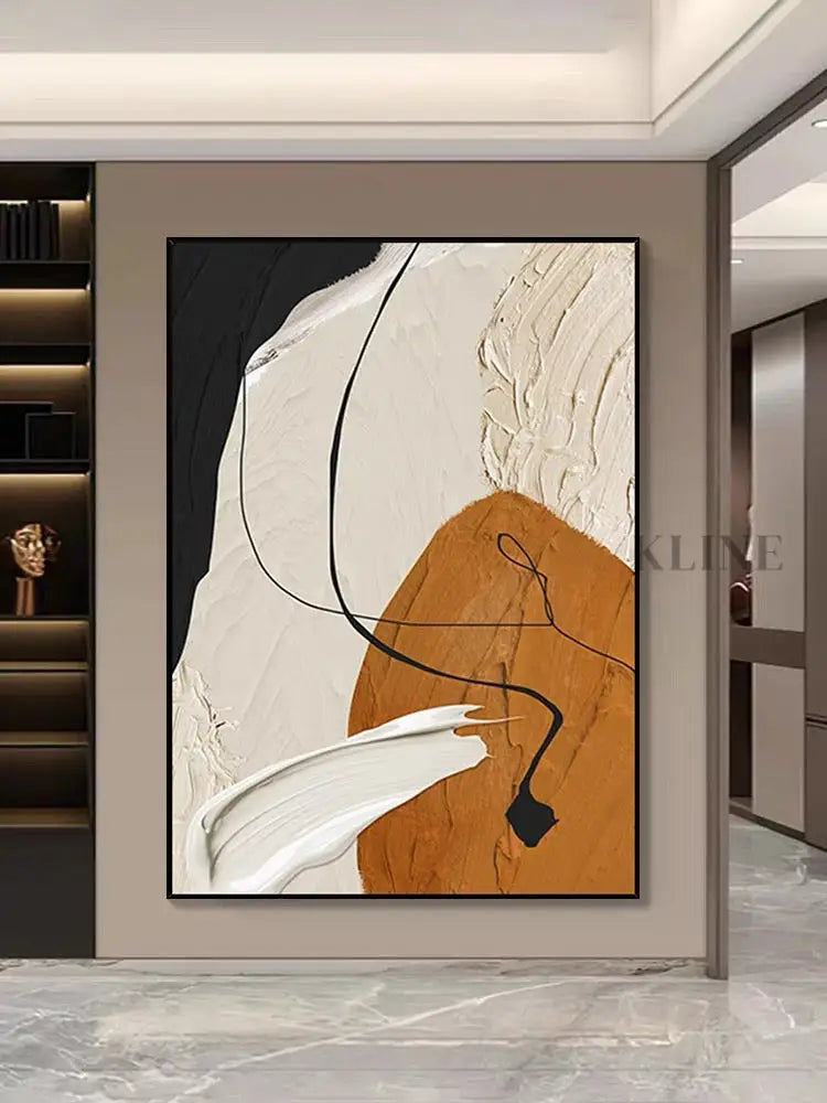 Caramel and Orange - Hand Painting