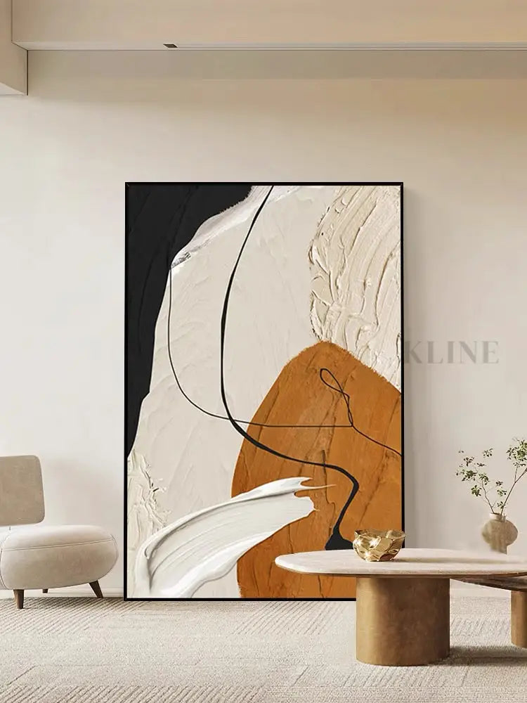 Caramel and Orange - Hand Painting