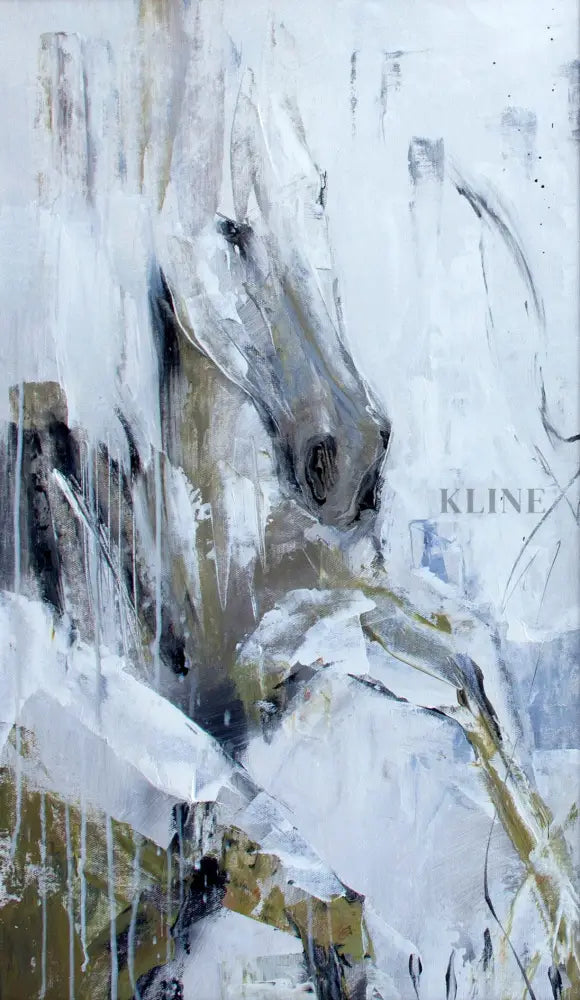 Celestial Abstractions - Hand Painting Arte della parete bianca