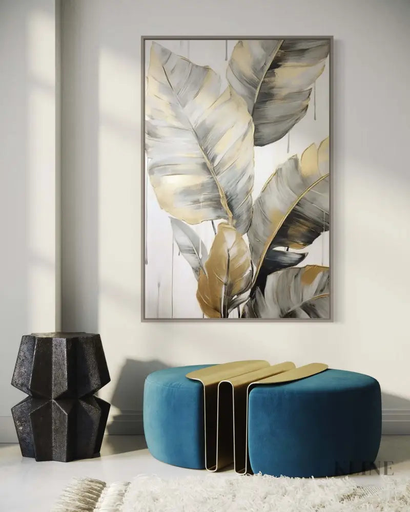 Changing Leaf 3 - Hand Painting Luxury Wall Art