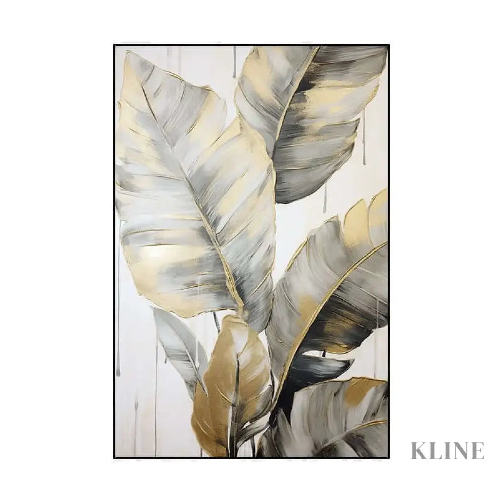 Changing Leaf 3 - Hand Painting Luxury Wall Art