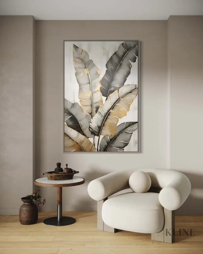 Changing Leaf 4 - Hand Painting Luxury Wall Art