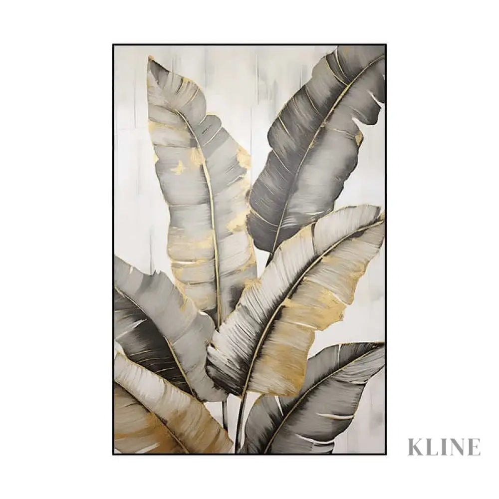 Changing Leaf 4 - Hand Painting Luxury Wall Art