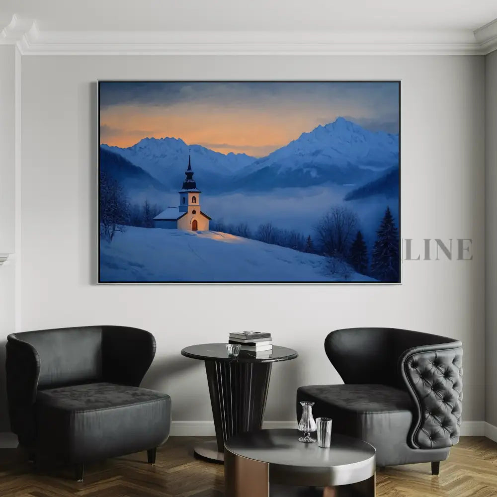 Chapel of the Blue Hour - Hand Painting