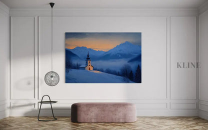 Chapel of the Blue Hour - Hand Painting