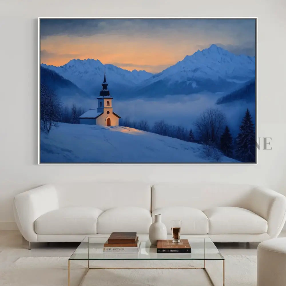 Chapel of the Blue Hour - Hand Painting