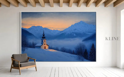 Chapel of the Blue Hour - Hand Painting