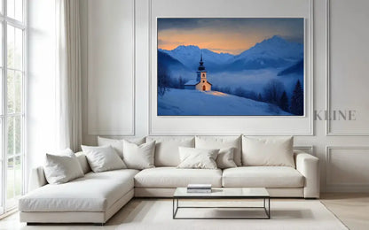 Chapel of the Blue Hour - Hand Painting