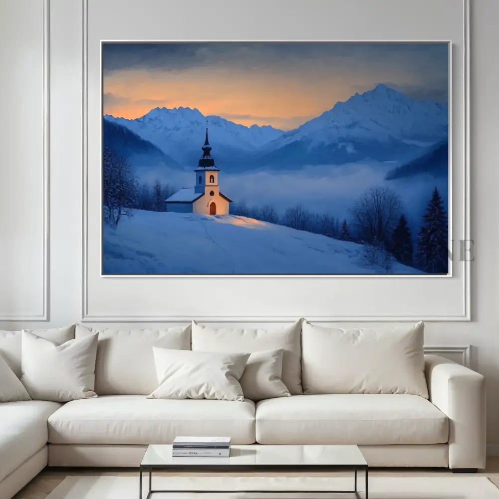 Chapel of the Blue Hour - Hand Painting
