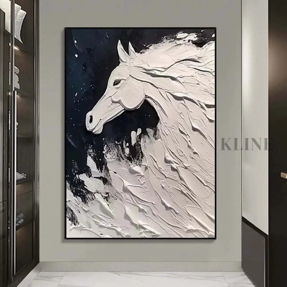 Chasing the Breakers - Hand Painting Peintures en noir et blanc