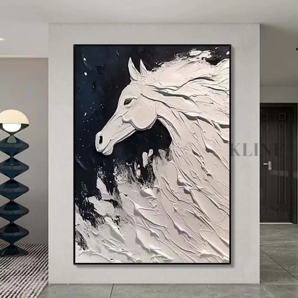 Chasing the Breakers - Hand Painting Peintures en noir et blanc