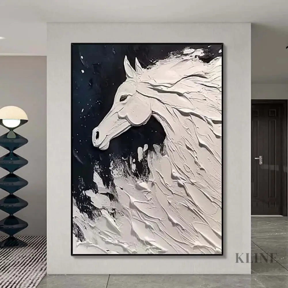 Chasing the Breakers - Hand Painting Peintures en noir et blanc