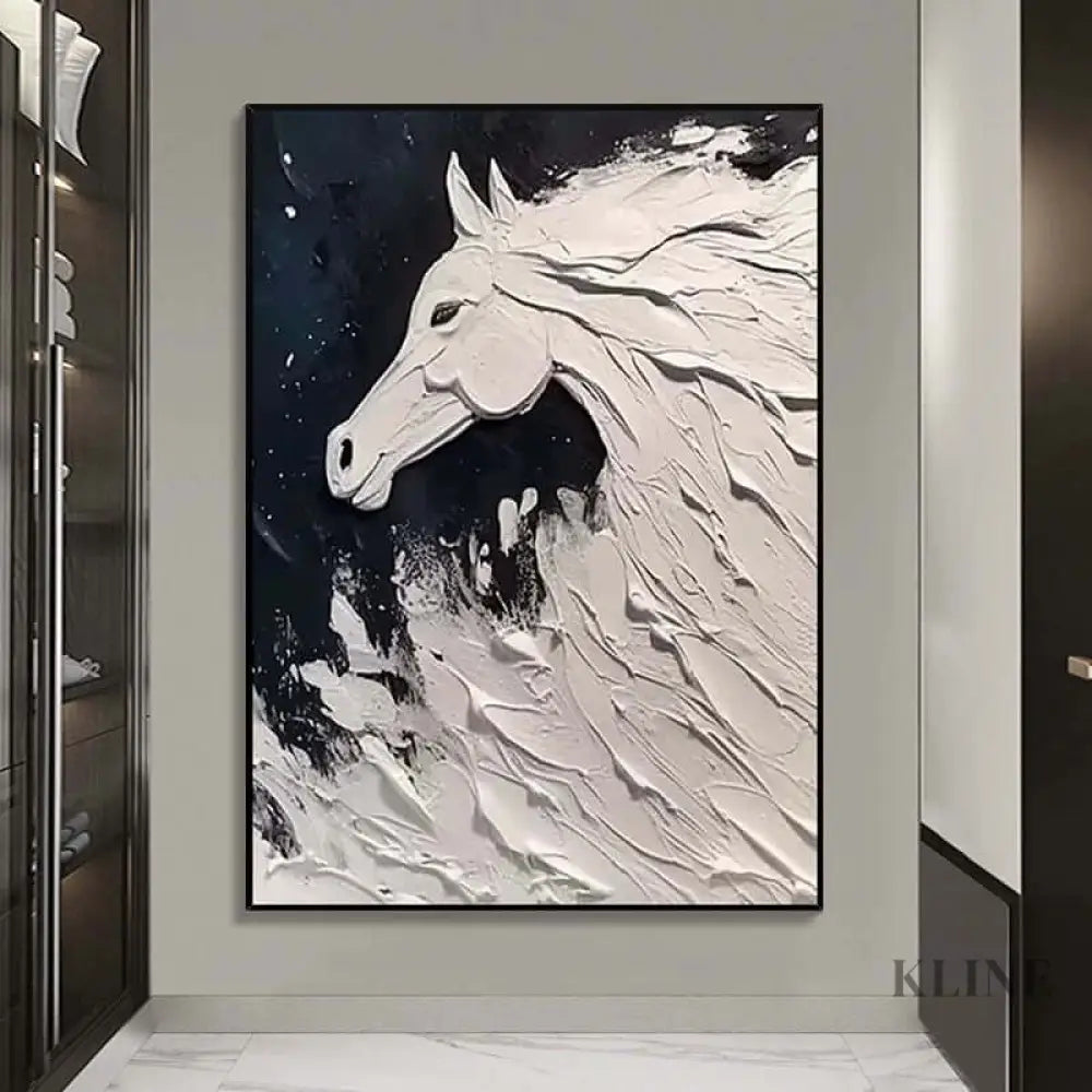 Chasing the Breakers - Hand Painting Peintures en noir et blanc