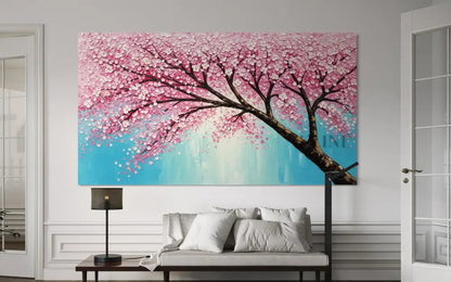 Cherry Blossoms Painting - Hand Painting