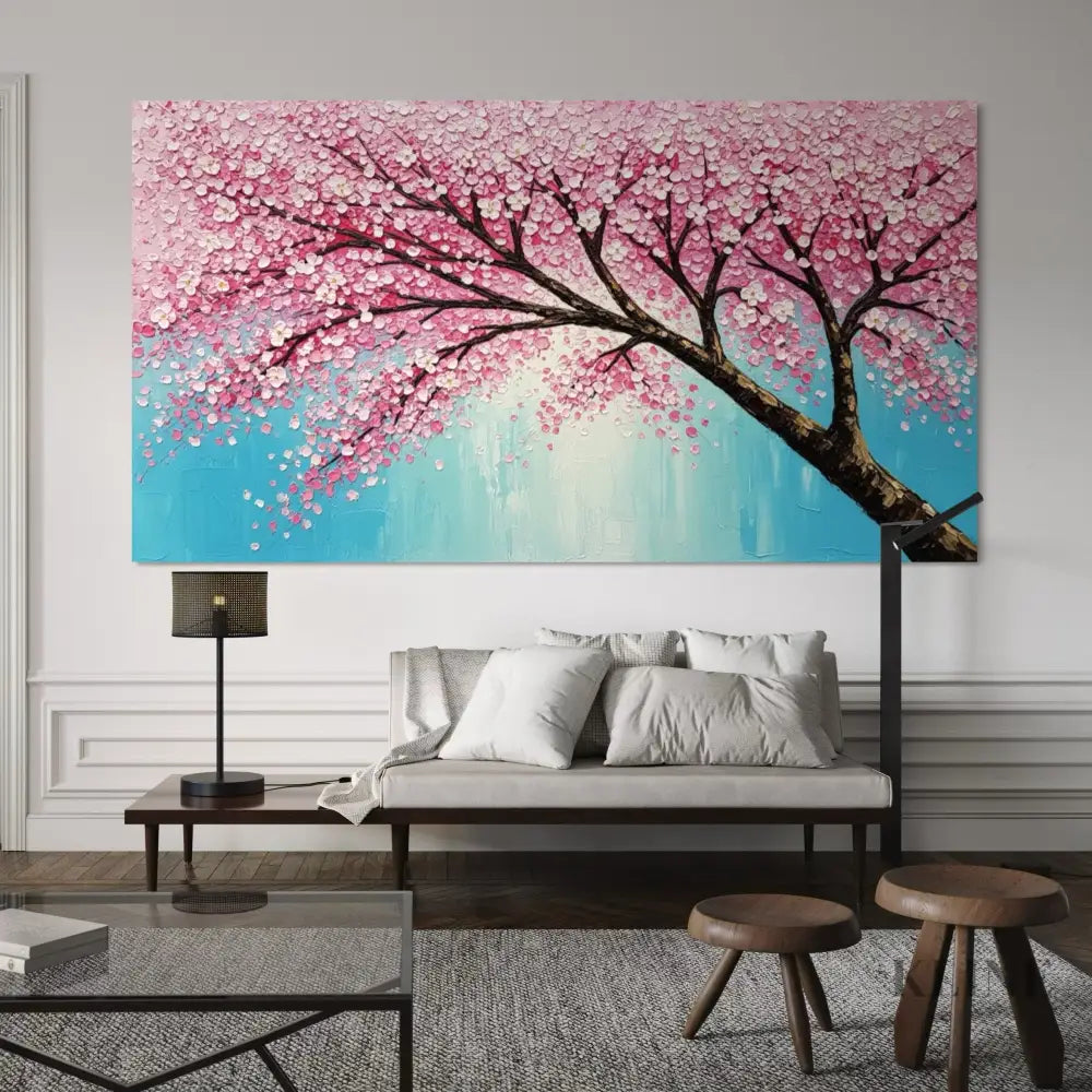 Cherry Blossoms Painting - Hand Painting