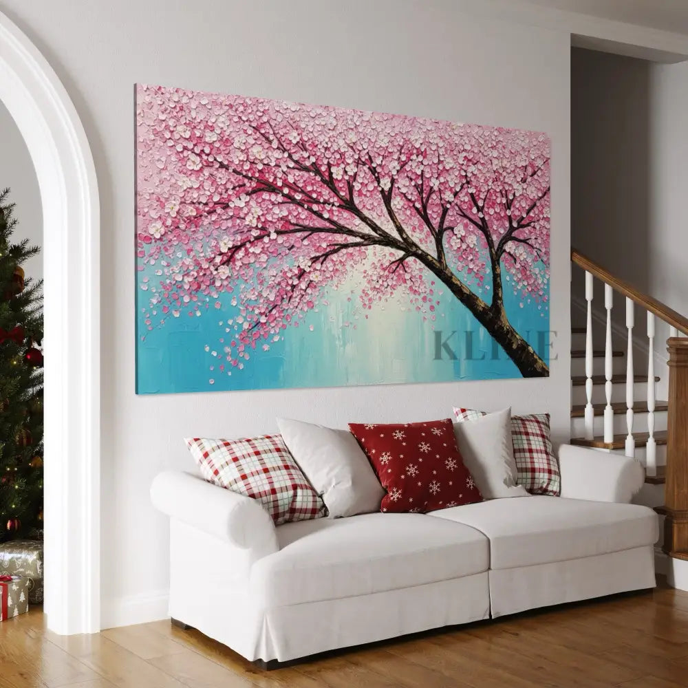 Cherry Blossoms Painting - Hand Painting